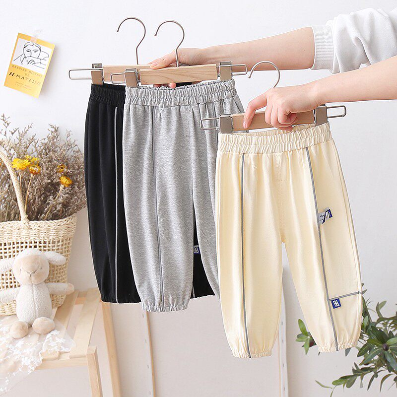 New Western style 1 year old boy baby pants 2 summer thin baby trousers 3 boy baby summer clothes spring and autumn casual pants cotton 4