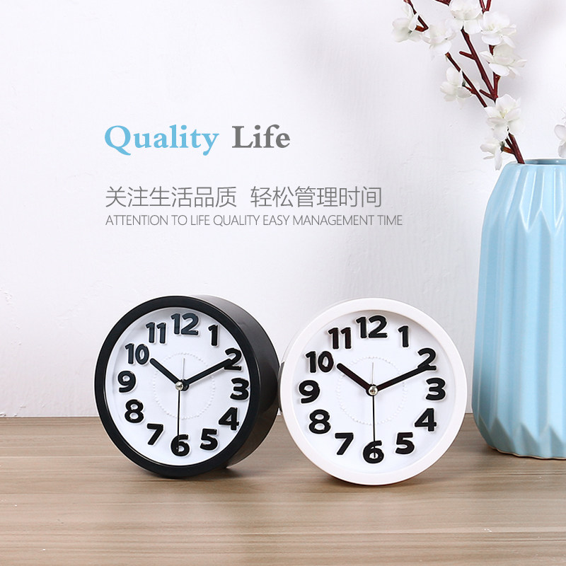 Conpasse alarm clock muted creative student fashion children headboard watch digital small seat clock modern minima