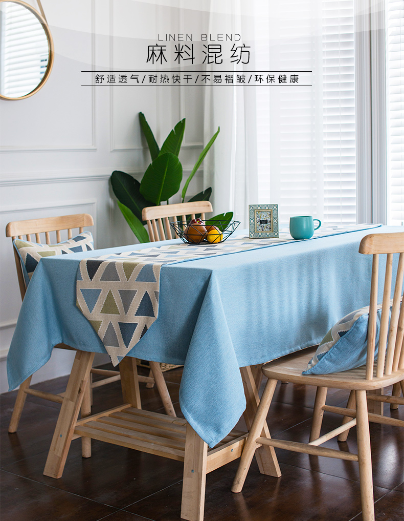 khăn trải bàn bằng vải cotton hiện đại và đơn giản nhỏ Bắc Âu bảng vải khăn trải bàn bàn cà phê á quân bảng hình chữ nhật tươi - Khăn trải bàn khăn trải bàn sang trọng