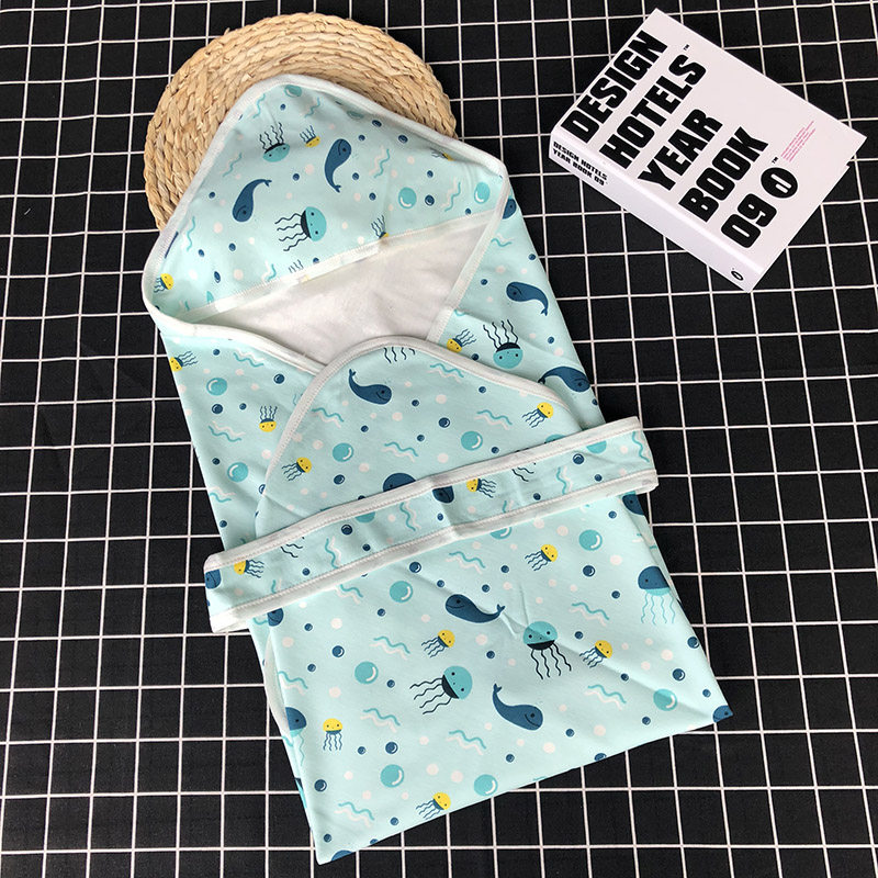 Newborn pure cotton wrap by baby cuddle with blanket newborn wrap cloth swaddle towels for spring and autumn baby supplies