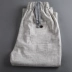 Qiao Qilong vải lanh nam 7 quần cotton và vải lanh quần thường có kích thước lớn co giãn mỏng quần short mùa hè quần thun - Quần short thời trang nam Quần short