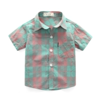 Розовый зеленый короткий рукав