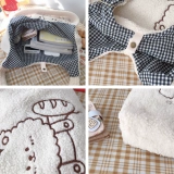 Мультяшный картхолдер, брендовая сумка через плечо, с вышивкой, с медвежатами, Южная Корея