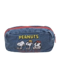 Snoopy, nuby, джинсовый пенал, вместительные и большые канцтовары для школьников, официальный продукт