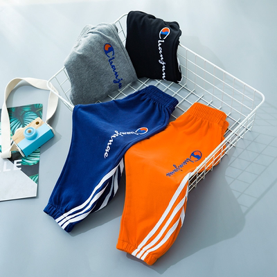 儿童纯棉防蚊休闲运动裤