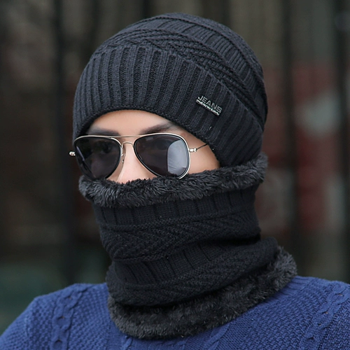 Шерстяная ветрозащитная зимняя удерживающая тепло вязаная шапка, демисезонная кепка с капюшоном, увеличенная толщина