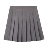 Юбка в складку, белая летняя мини-юбка, А-силуэт, высокая талия