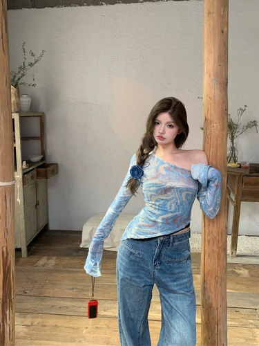 Ретро осенний приталенный лонгслив, в американском стиле, защита от солнца