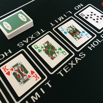 (Star Poker) 2021 upgrade Texas playing cards plastic poker double-sided fine sand (front four color)