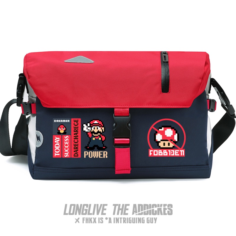 Nintendo Switch Peripheral Student Shoulder Bag Backpack Crossbody Bag Messenger Bag Motorcycle Bag for Men Mario Nintendo Switch Peripheral Student Shoulder Bag Backpack Crossbody Bag Messenger Bag Motorcycle Bag for Men Mario