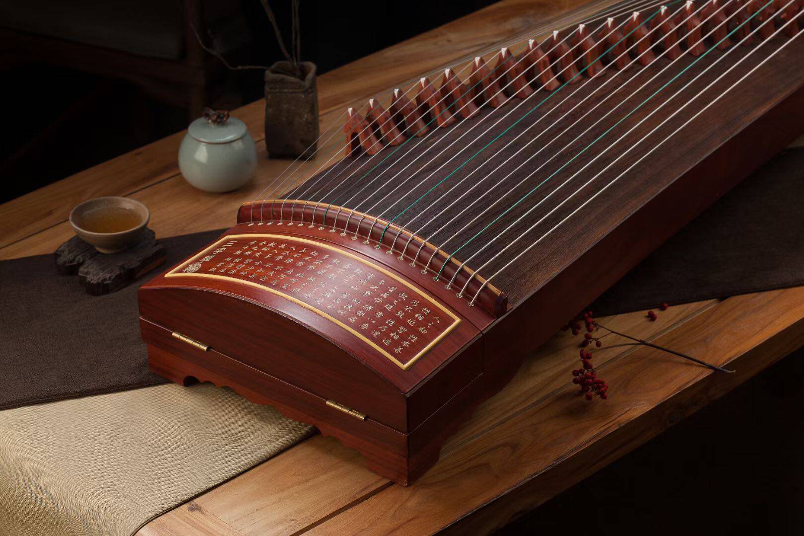 Qinsheng Guzheng (Three Character Classics) Mahogany Playing Zheng Entrance Examination Adult Children Beginner Advanced General