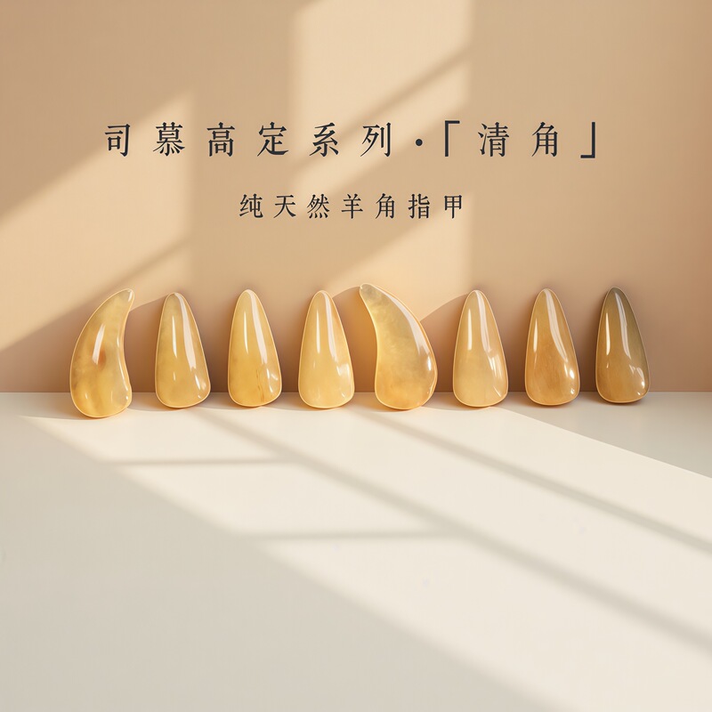 【Simo Qingjiao】Pure Natural Ox Horn Guzheng Nails Have a Good Feel, Good Tone, Low Noise, and Are Also Durable