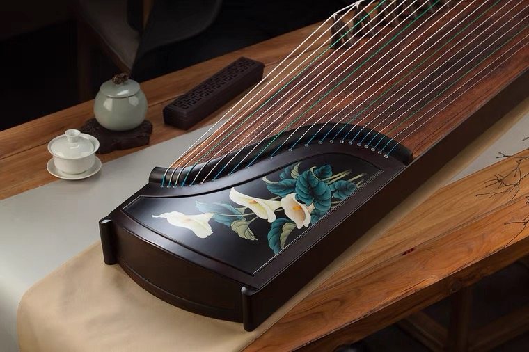 Qinsheng Guzheng (Pure and Flawless) Ebony Professional Playing Zheng Beginner Verification Exam Collection Zheng Advanced Adult Children