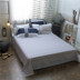 Simple bông denim khăn trải giường cotton giường chăn đúp mét 1.8x2 180x200cm Bắc Âu - Bộ đồ giường bốn mảnh chăn ga đẹp Bộ đồ giường bốn mảnh