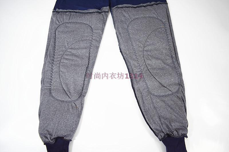 Mùa xuân và mùa thu quần áo trung niên bên trong có đầu gối quần legging dài cotton dày nam và nữ cao eo cao quần dài ấm áp quần giữ nhiệt đá bóng