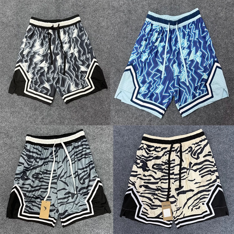 Summer Basketball Shorts for Men and Women, American Style Sports Shorts, Knee-Length, Running, Casual, Quick-Drying, Breathable, Quarter-Length Shorts with Large Mesh Holes