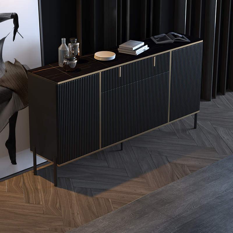Italian style light luxury sideboard modern minimalist living room tea cabinet slab restaurant against the wall minimalist lockers can be customized