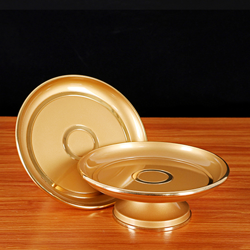 Taiwan pure copper for fruit and fruit tray ancestors for pindi dishes for home worshipping of the Goddess of Guanyin, the fruit tray for the god of worship