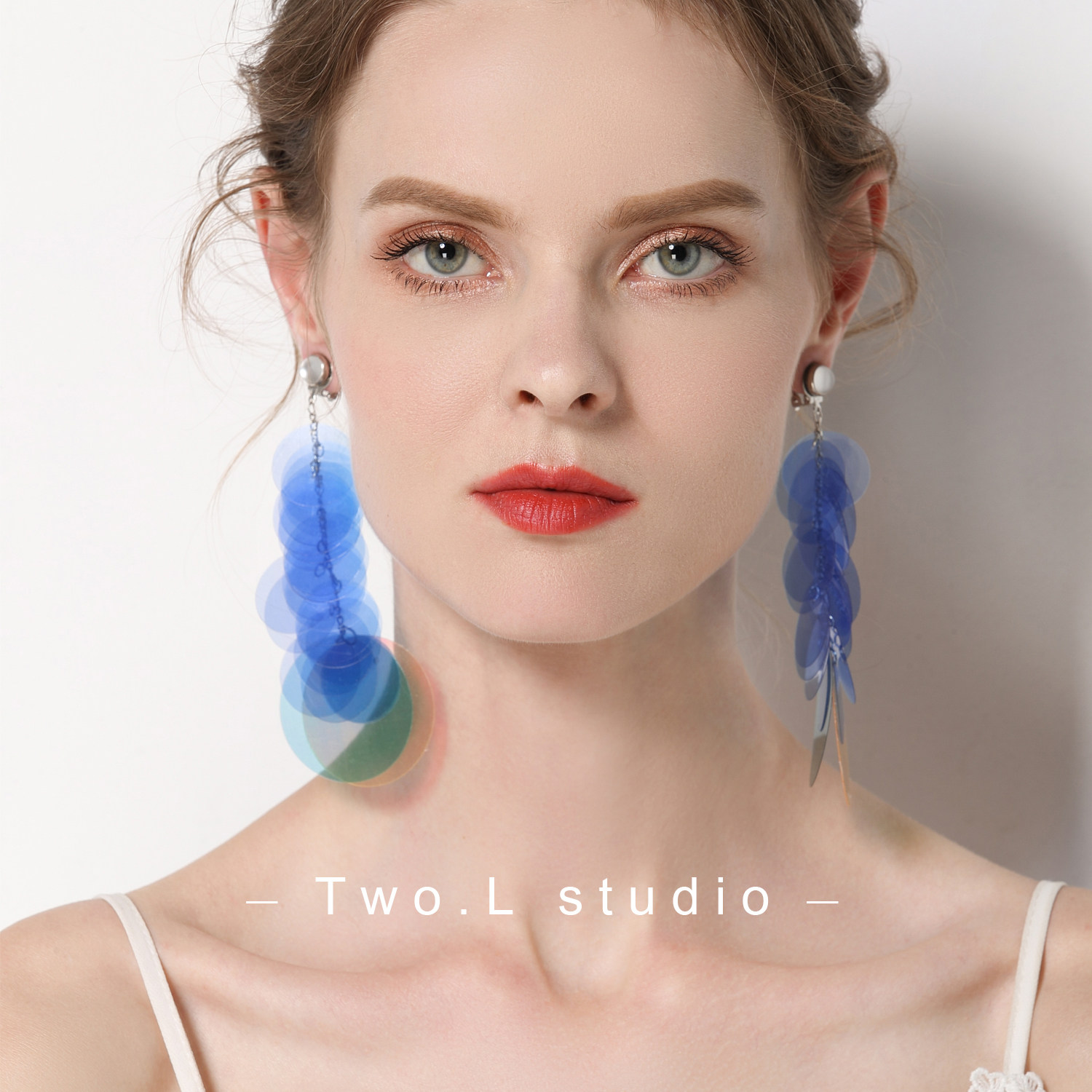 Two L Liu Phantom tassel long pendant designer resort style seaside hipster earrings ear clip