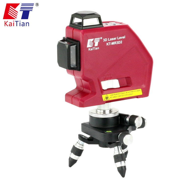 Kaitian multi-functional high-precision 3D wall-mounting instrument red laser level for detection and positioning in the building decoration industry