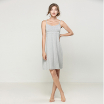 TCM Sleeping Dress Woman Summer Polo Dot Sexy Modale Pajamas big code Home Sleeping With nepotism Skirt Fat MM can be worn outside