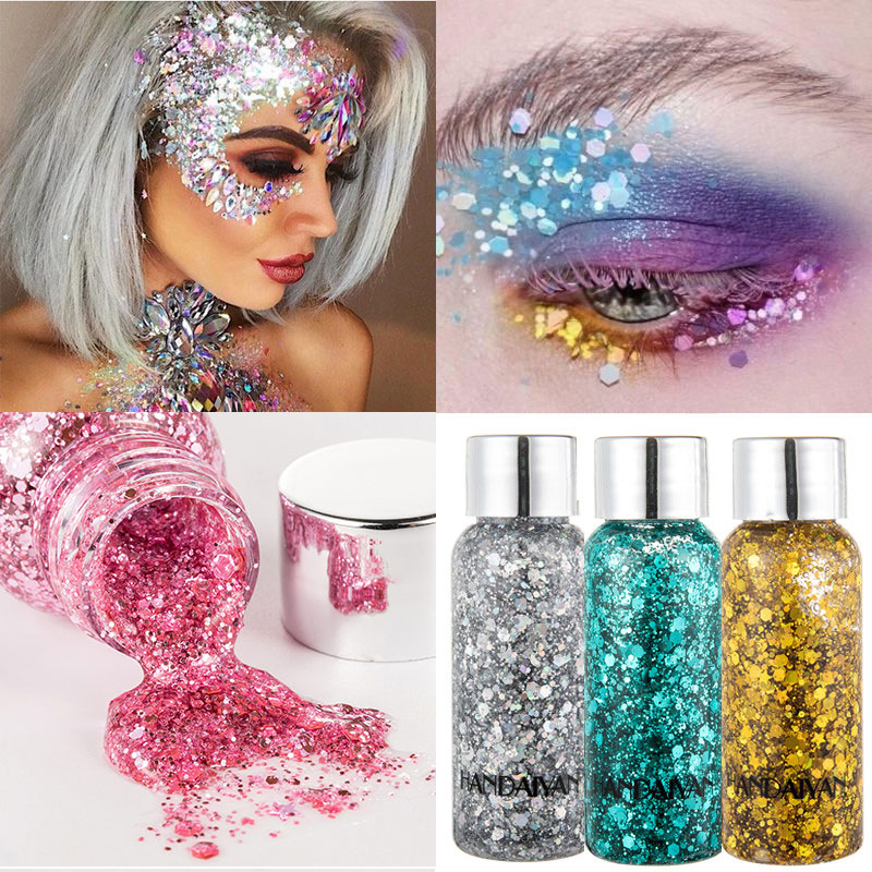 Glitter Glitter Face Body Sequin Gel Glitter Cream Eye Shadow Colorful Children's Polarized Stage Makeup Performance