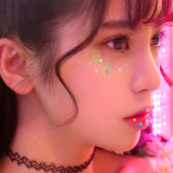 Trang điểm sequin đầy màu sắc laser sequin sao yêu loại hiệu suất sân khấu Eyeshadow nhấp nháy bóng mắt bảng mắt merzy