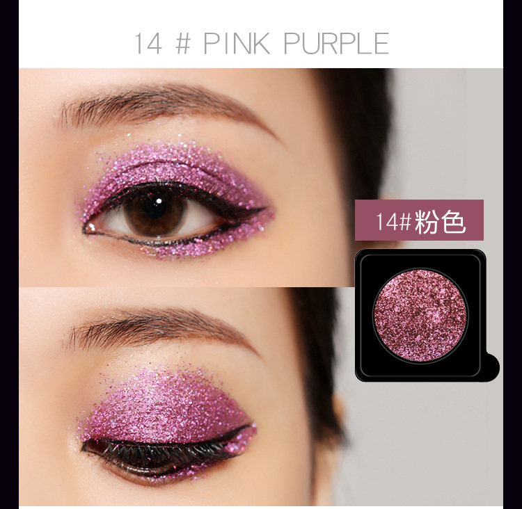 Trẻ em trang điểm bóng mắt đơn sắc sequin ngọc trai phấn mắt long lanh trang điểm long lanh cho thấy mỹ phẩm long lanh bột mỹ phẩm - Bóng mắt bảng màu mắt clio