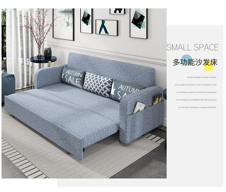 Futon kép 1,5 mét đơn vị nhỏ có thể được cung sống lưu trữ đa chức năng nghiên cứu 1.2m 1.8 - Ghế sô pha sofa bed giá rẻ