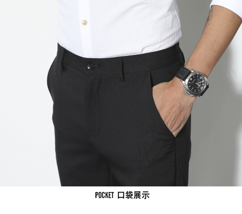Mùa thu quần âu nam quần lọt khe Anh quần Hàn Quốc phiên bản Hàn Quốc xu hướng tạo mẫu tóc đen chín điểm phù hợp với quần nam quần dài nam