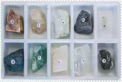 Mohs Hardness Set(including rough diamond) (10 kinds)