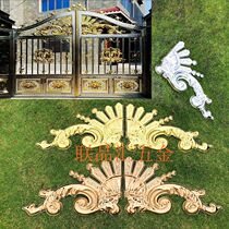 Authentic 304 stainless steel European door rose gold Fengxiang flower decoration accessories Villa courtyard door wind bell flower