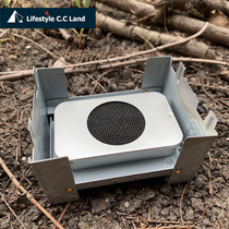 CCLand Island Furnace Small Island Lunch Box Stove 2 02 1 Original Handmade Alcohol Stove Carry-on Camping DIY Blue Fire 