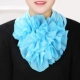 [Baichang Creative Collar Flower] Pure Color Sky Blue