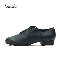 Sansha French Sanzha Kick Shoes Cowhide Black Kicking Dance Series Performance Shoes TA08LCO