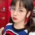 Lắc mạng đỏ với kính đa giác nữ sinh viên Hàn Quốc văn học retro gương phẳng kính nam hộp lớn kính chrome hearts Kính râm