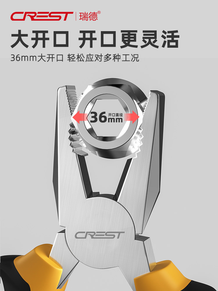 Ruide Pliers, Wire Cutters, Multi-Functional Household Pliers, Electrician's Special Diagonal and Needle-Nose Pliers