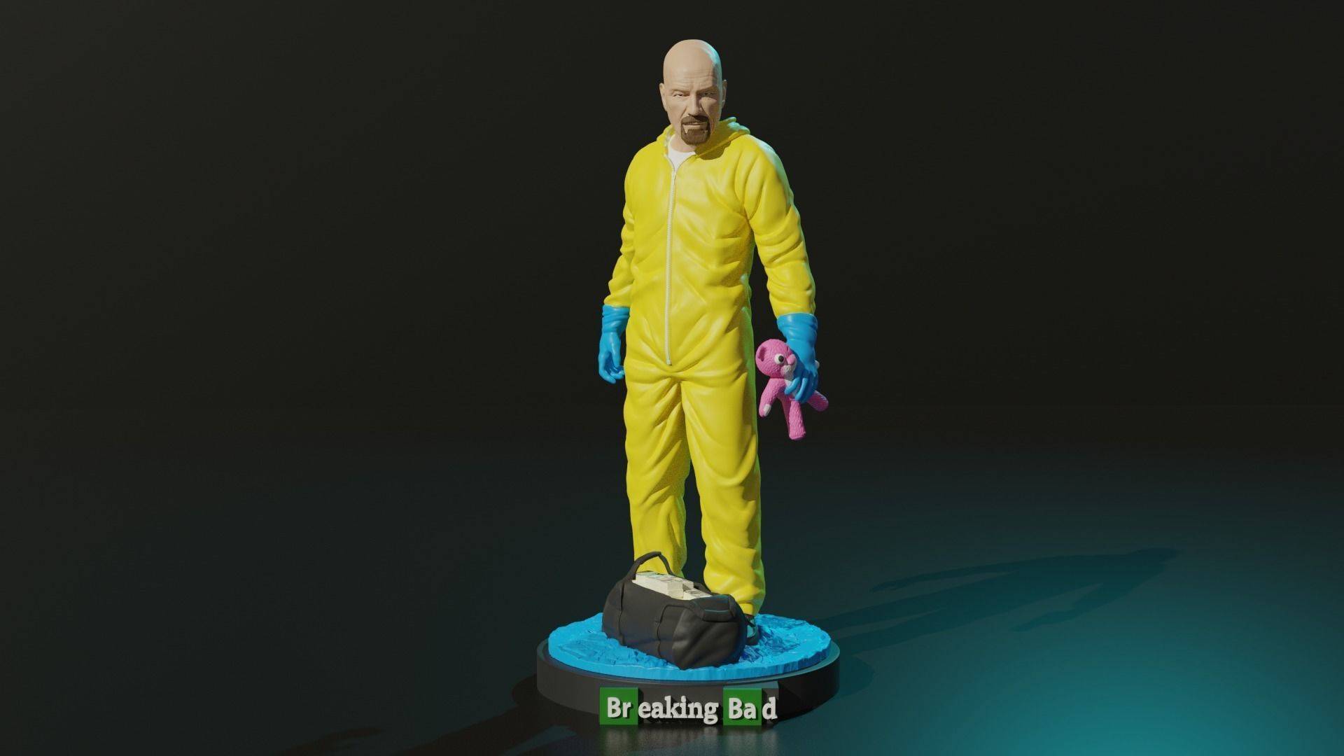 The deadly toxic man holding the doll 3D printing model stl handle high - precision material file