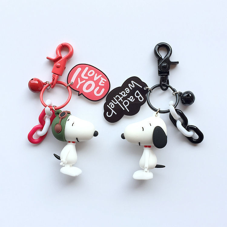 Snoopy Charlie Cartoon Keychain Pendant for Women, Korean Cute and Creative Car Keychain Backpack Decoration Snoopy Charlie Cartoon Keychain Pendant for Women, Korean Cute and Creative Car Keychain Backpack Decoration