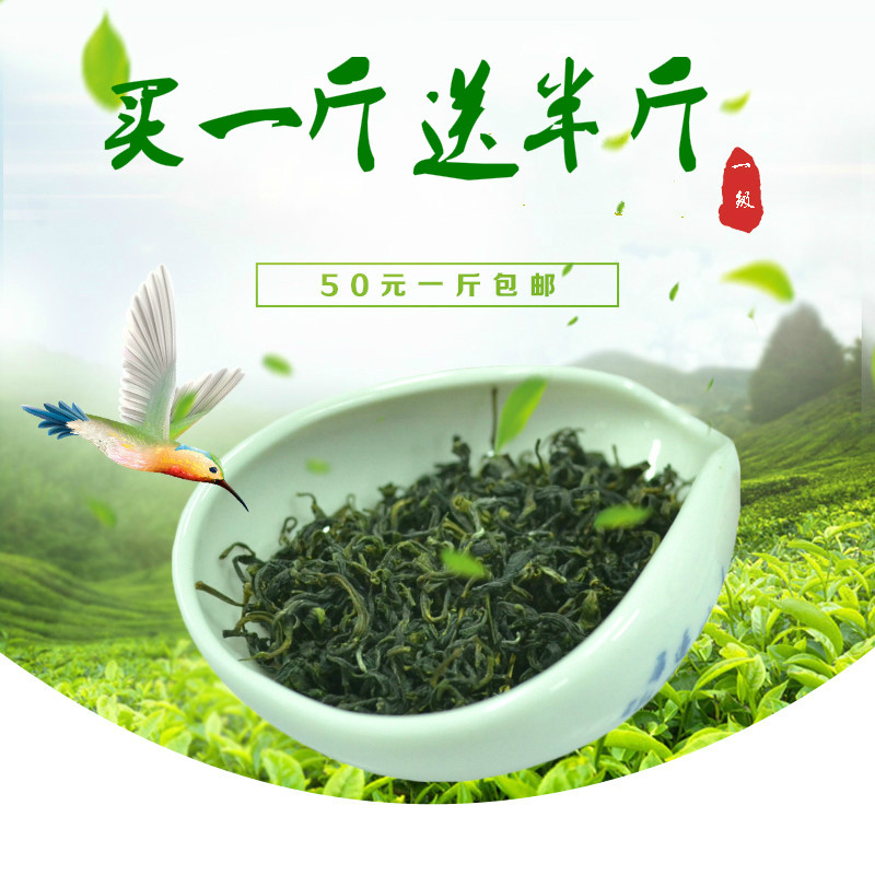Sun sun foot green tea 2023 new tea spring tea alpine cloud fog bag fried green chestnut resistant 500g