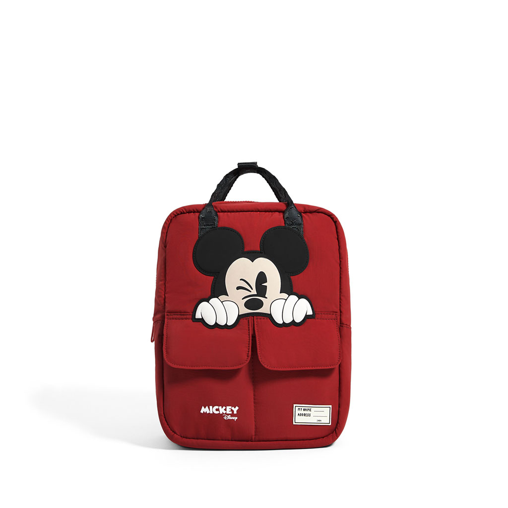 19 năm xuân mới dễ thương màu đỏ Mickey trẻ em túi nam và nữ túi ba lô 11005006020 - Túi bé / Ba lô / Hành lý balo cho be đi nhà trẻ