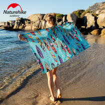 NH Naturehike fitness towel Sweat-absorbing sunscreen beach towel Seaside quick-drying bath towel absorbent adult beach towel