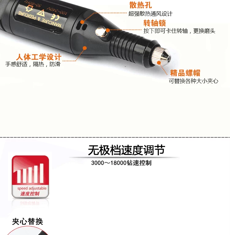 Nhập khẩu máy mài điện mini và máy đánh bóng gốc gỗ khắc wenwan dụng cụ điện thu nhỏ máy mài góc