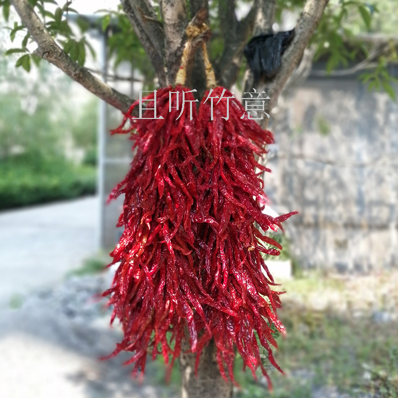 Handmade Red Pepper Strings Old Corn Stick Leisure Farm Hotel Attractions Decoration Shooting Props Pendant Non-Emulation