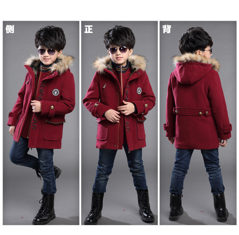 Manteau pour garcon en mélange - Ref 2161218 Image 19