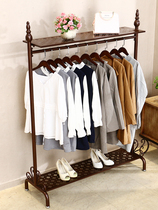 Floor-standing clothes hanger single-pole balcony cool clothes rack clothes drying rod bedroom simple coat rack household clothes rack