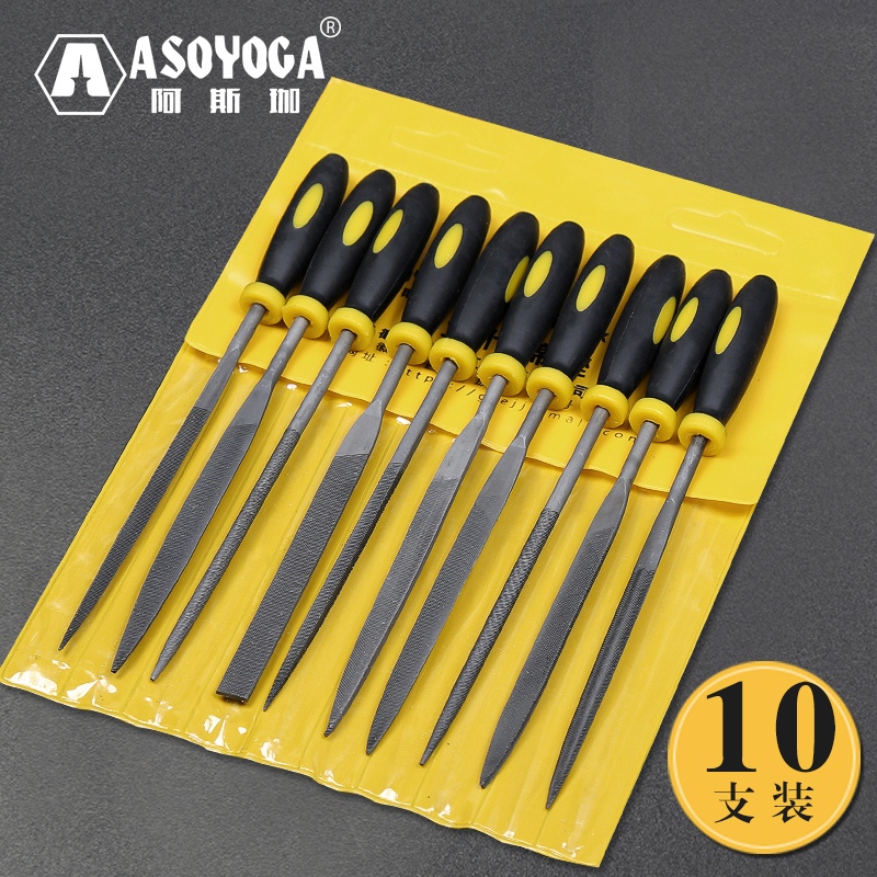 Filing knife suit metal semi-circle triangular mini shaping filing woodworking grinding tool small bruising knife shgin steel filing wood rubbing-Taobao
