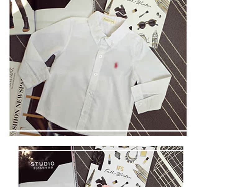 Chemise enfant à manche longue - Ref 2083652 Image 9