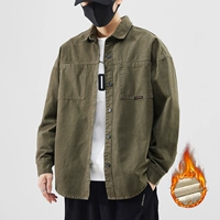 Военный зеленый плюс бархат