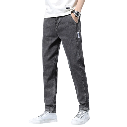 Утепленные трендовые универсальные демисезонные прямые свободные джинсы, удерживающие тепло флисовые штаны для отдыха, оверсайз